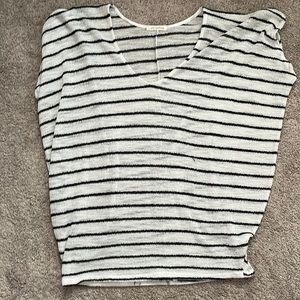 Enti Clothing Ivory with black stripe sweater